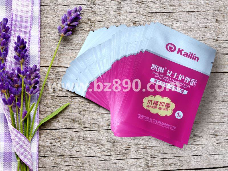 The manufacturer specializes in printing customized wet paper towels, sanitary napkins, composite plastic packaging bags, roll film color printing logo